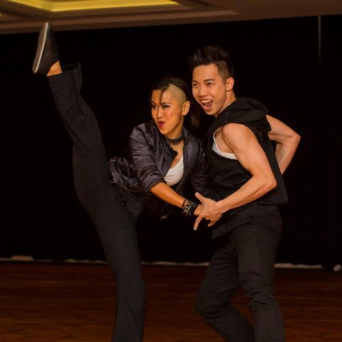 Eugene Performing with Partner in Australia at Swingsation