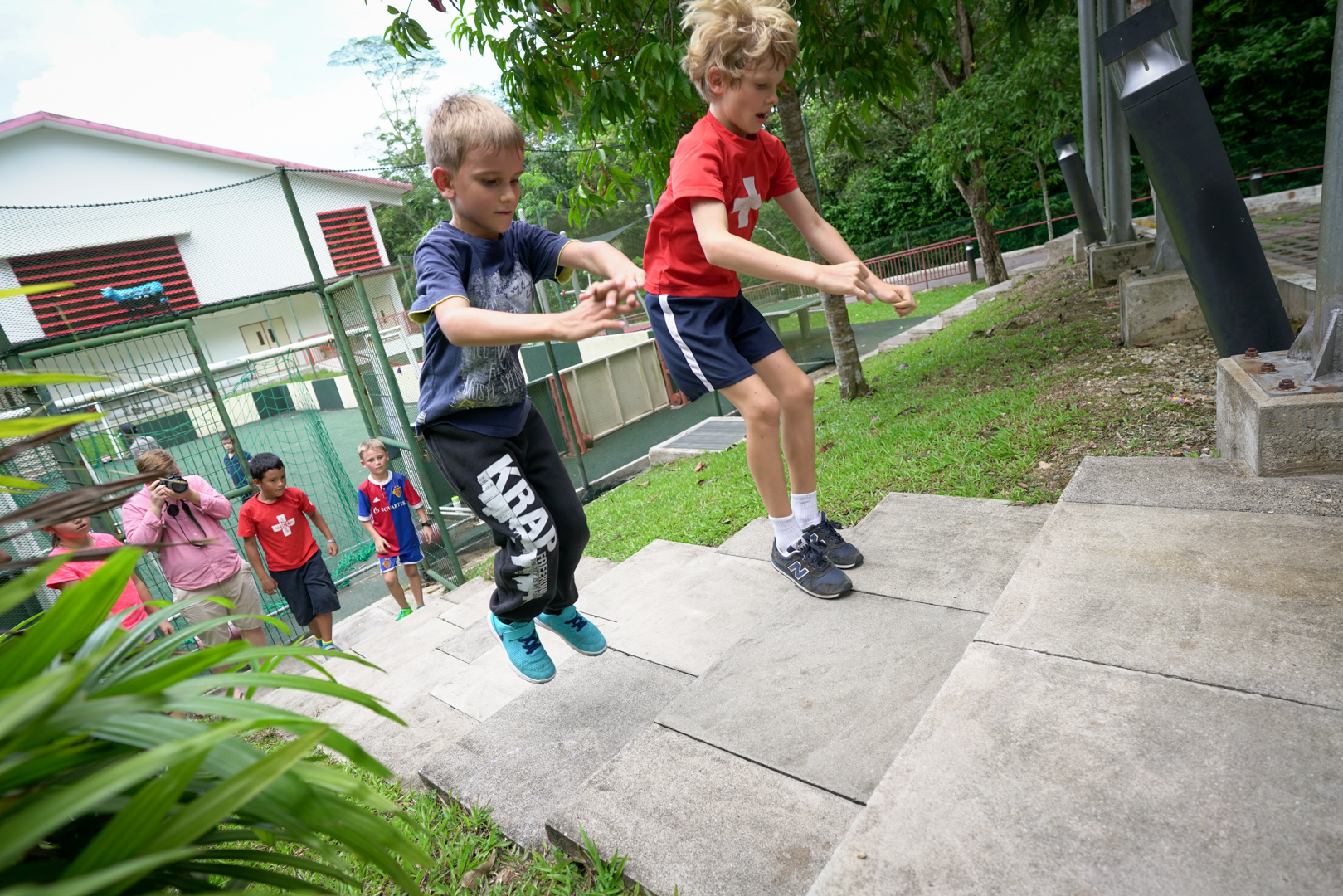 Swiss School Parkour Jumping